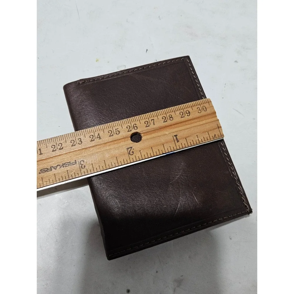 Paul & Taylor Bifold Wallet Brown Genuine Leather Hand Crafted